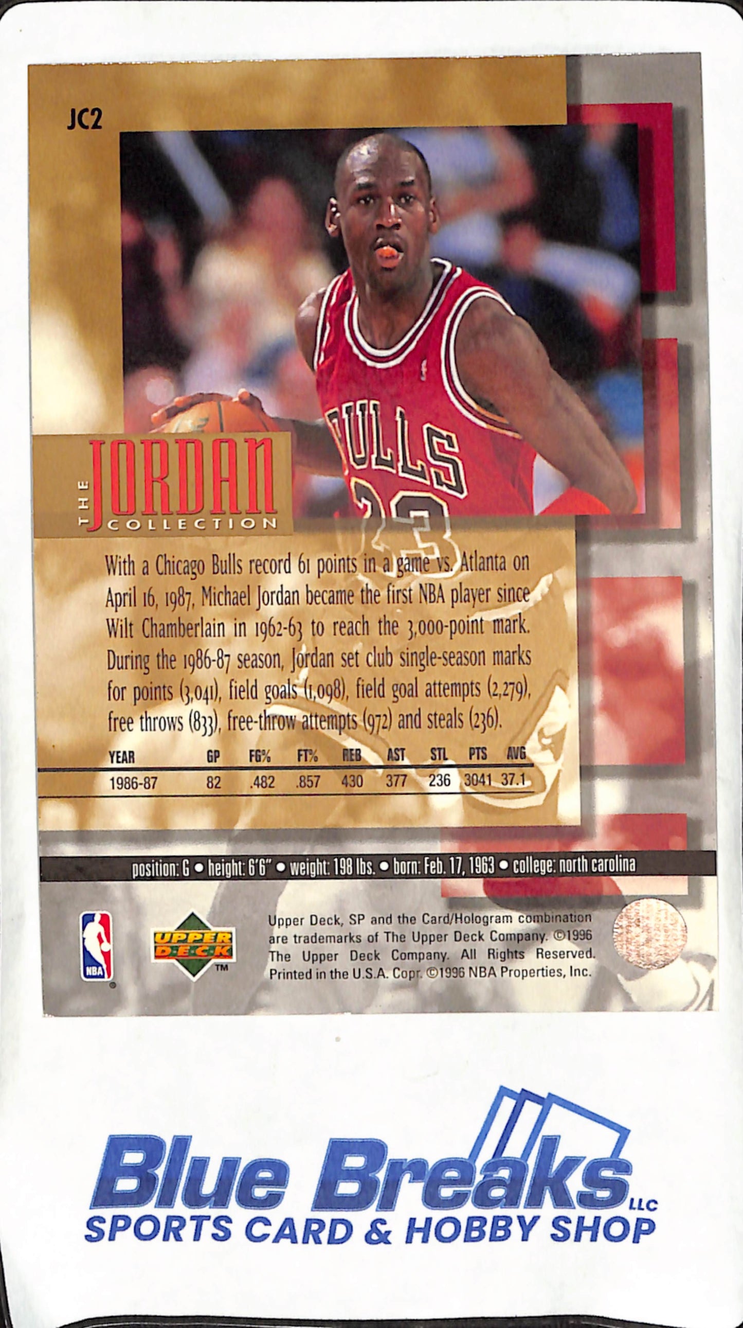 1995-96 Upper Deck -  Michael Jordan -  The Jordan Collection Complete Set JC1-JC24