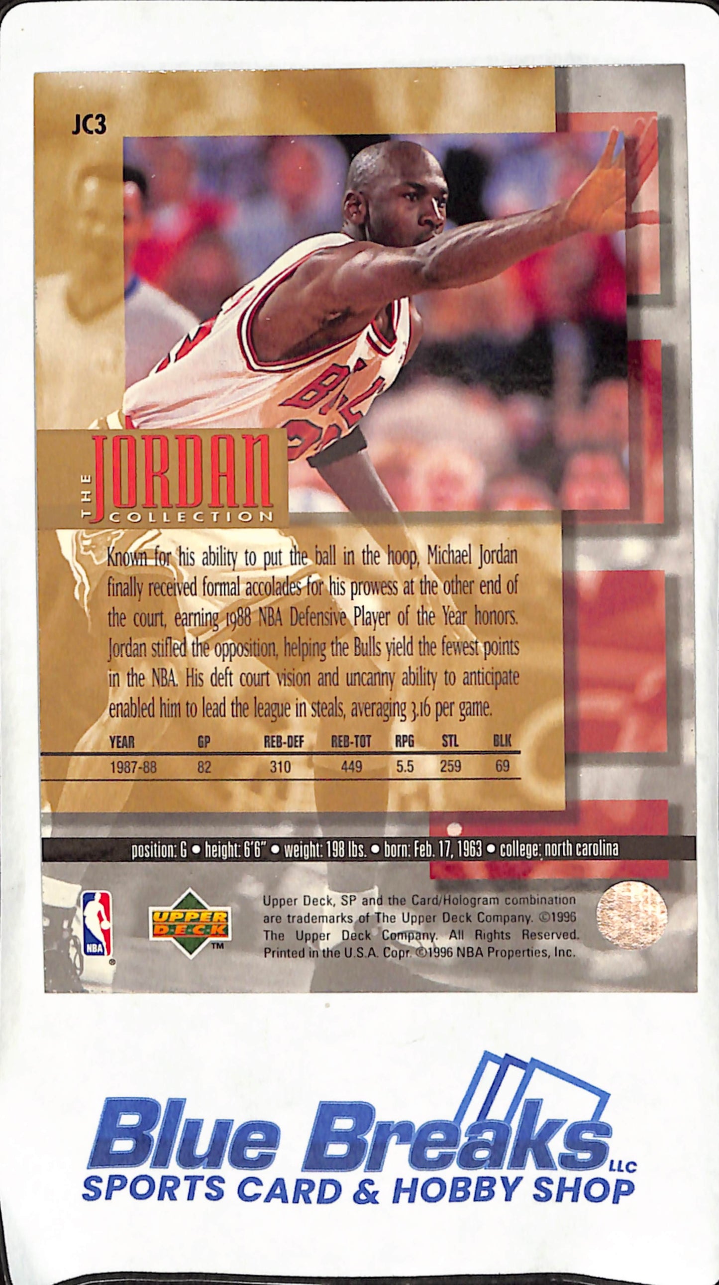 1995-96 Upper Deck -  Michael Jordan -  The Jordan Collection Complete Set JC1-JC24