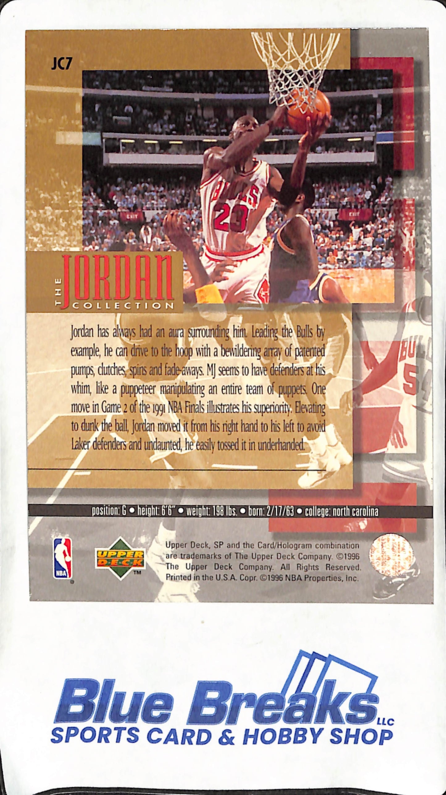 1995-96 Upper Deck -  Michael Jordan -  The Jordan Collection Complete Set JC1-JC24