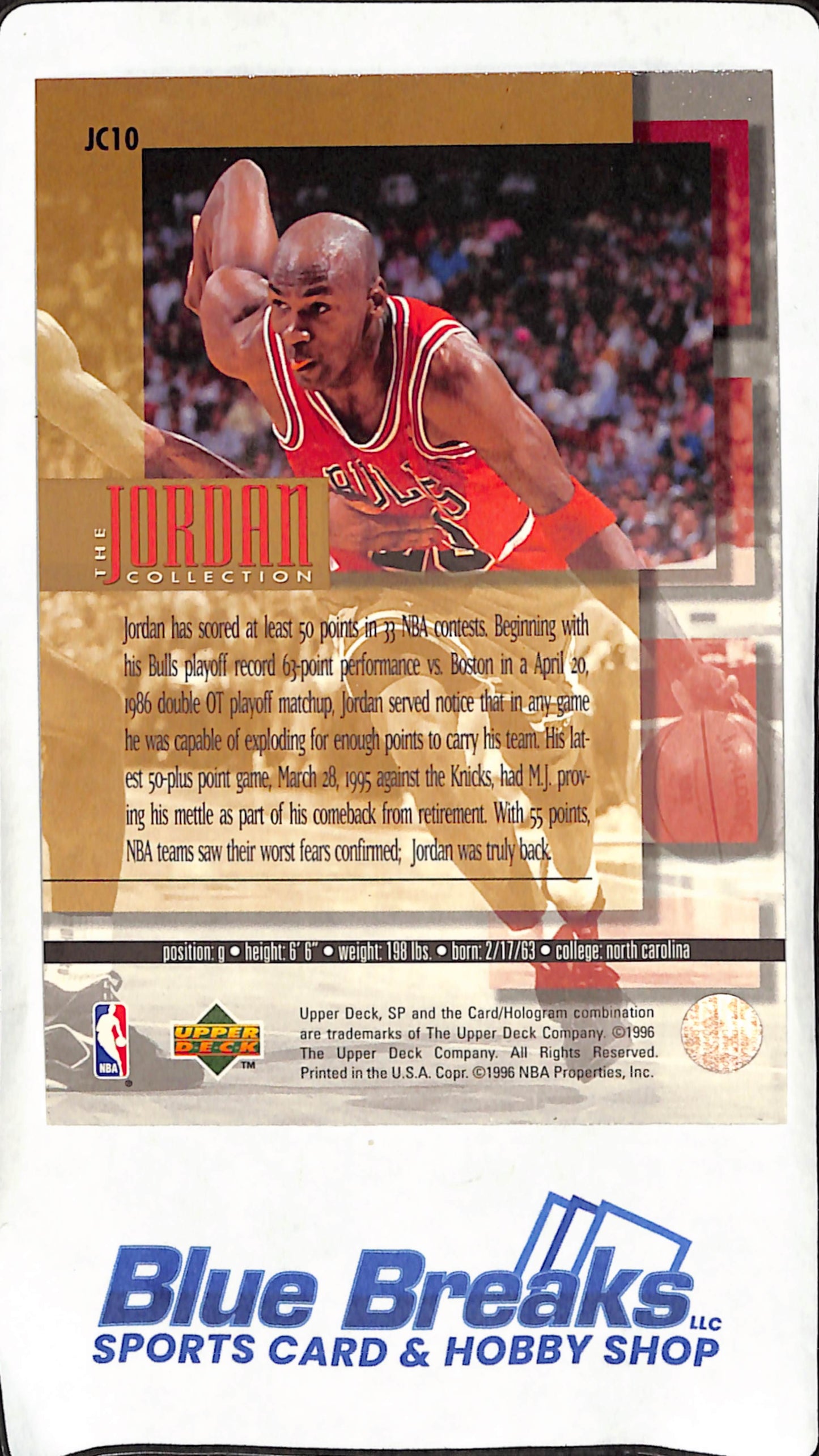 1995-96 Upper Deck -  Michael Jordan -  The Jordan Collection Complete Set JC1-JC24