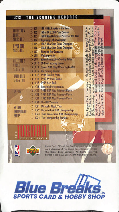1995-96 Upper Deck -  Michael Jordan -  The Jordan Collection Complete Set JC1-JC24