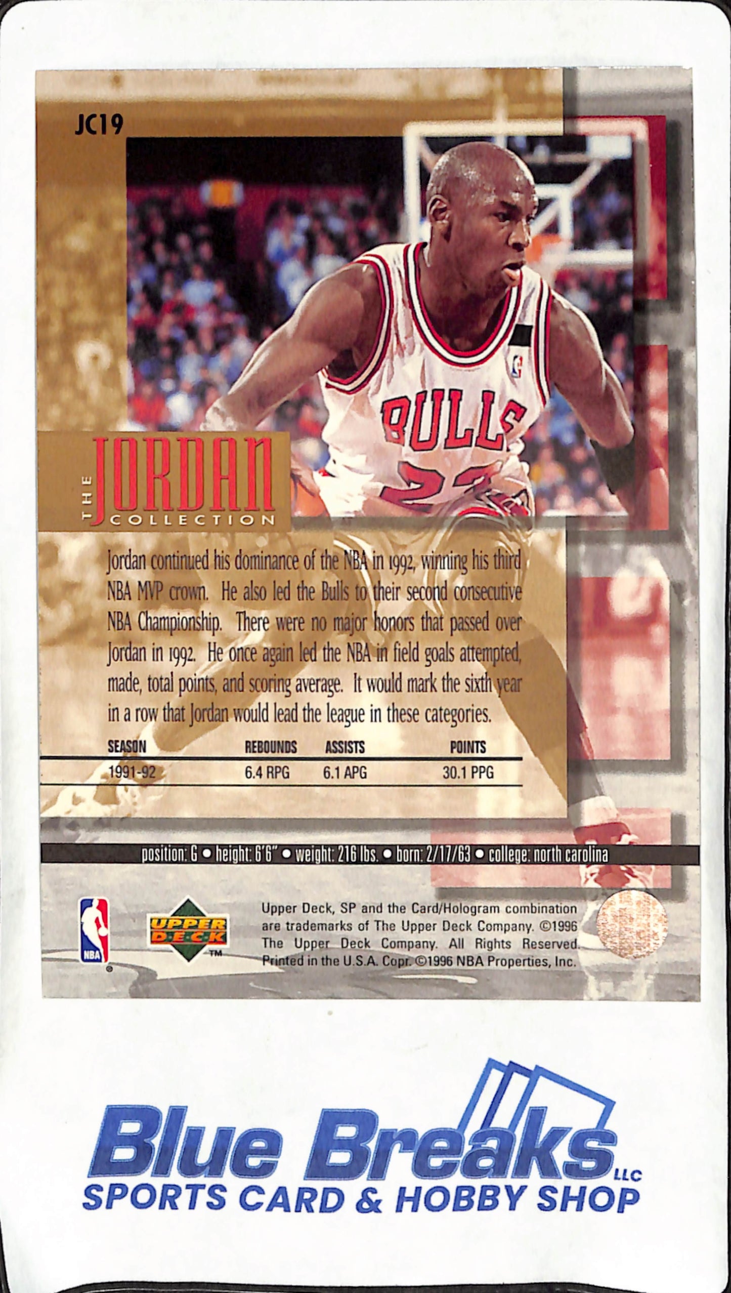 1995-96 Upper Deck -  Michael Jordan -  The Jordan Collection Complete Set JC1-JC24