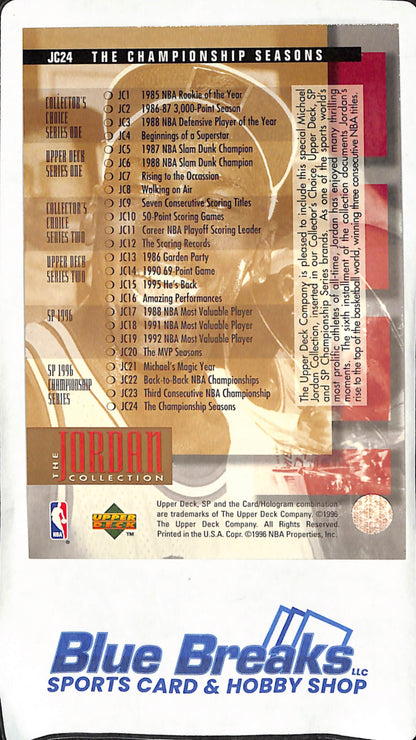 1995-96 Upper Deck -  Michael Jordan -  The Jordan Collection Complete Set JC1-JC24