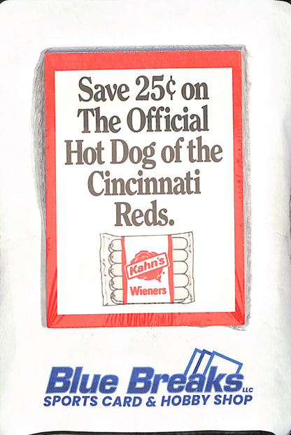 1988 Kahn's Wieners Cincinnati Reds Team Set - Baseball - Sealed Wax