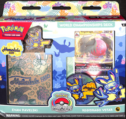2024 Pokemon World Championship Deck - Evan Pavelski - Regidrago VStar - Sealed Wax