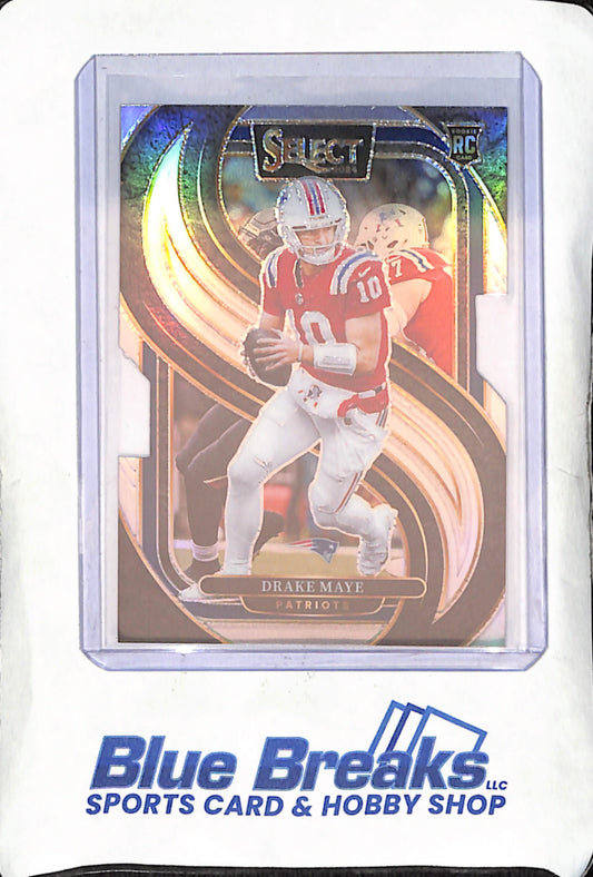 2024 Panini Select - Drake Maye - Premiere Level Die-cut - RC - New England Patriots - Football - #113