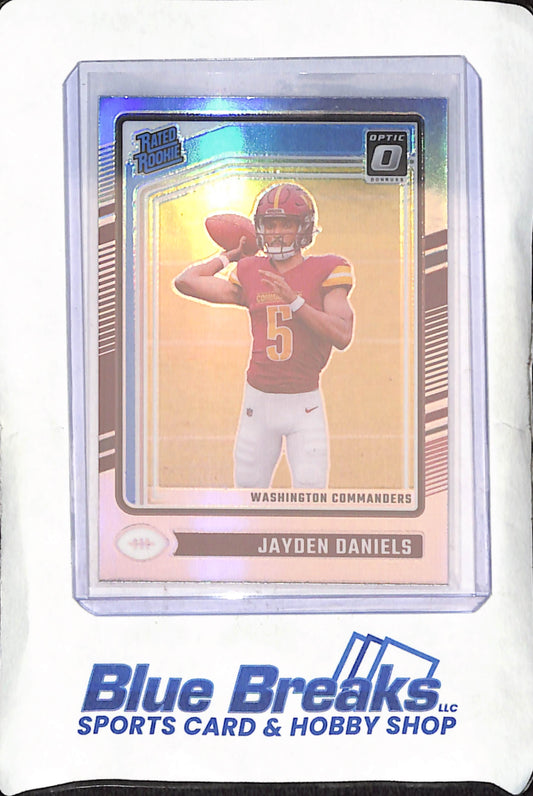 2024 Panini Donruss Optic - Jayden Daniels - Holo Prizm Rated Rookie - Washington Commanders - Football - #248