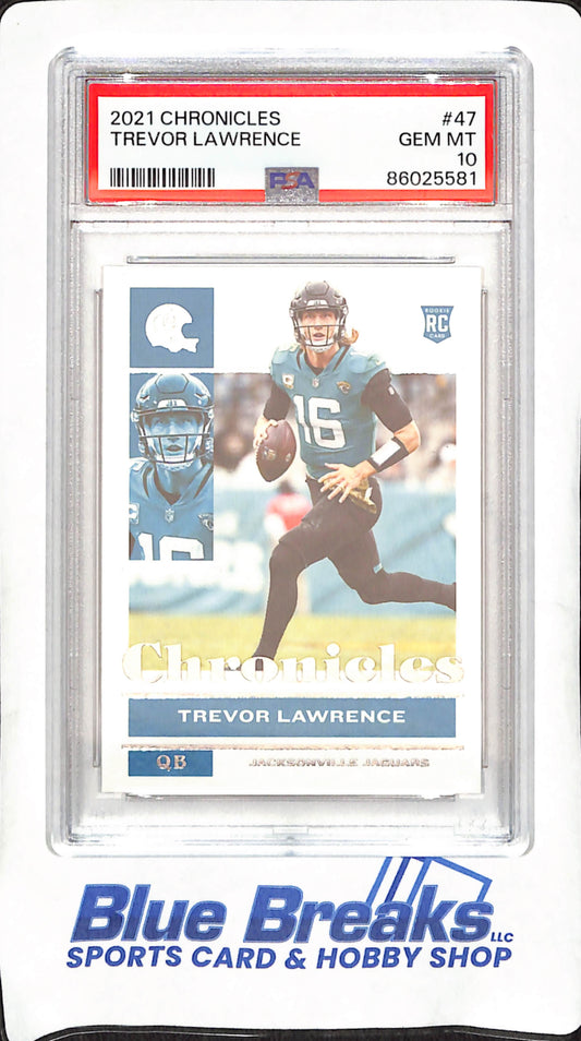 2021 Panini Chronicles - Trevor Lawrence - RC - PSA Gem Mint 10 - Jacksonville Jaguars - Football - #47