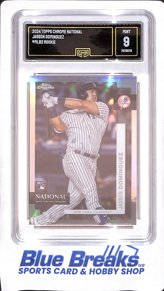 2024 Topps Chrome National - Jasson Dominguez - RC - New York Yankees - Baseball - GMA Mint 9 - #MLB-2