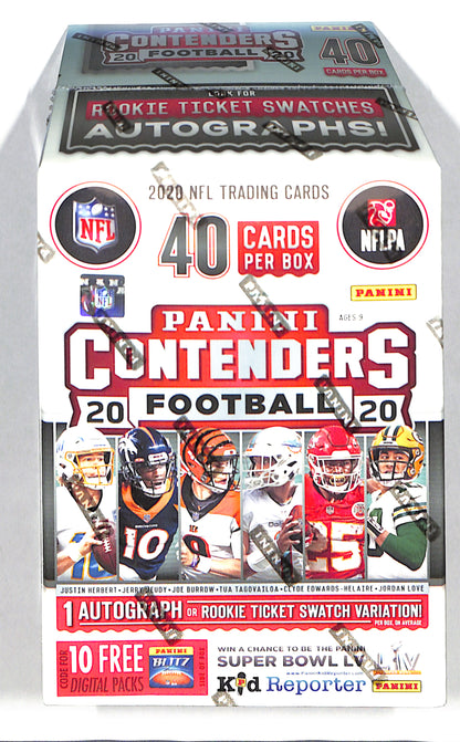 2020 Panini NFL Football Contenders Blaster - 1 Auto or Rookie Ticket Swatch - Sealed Wax