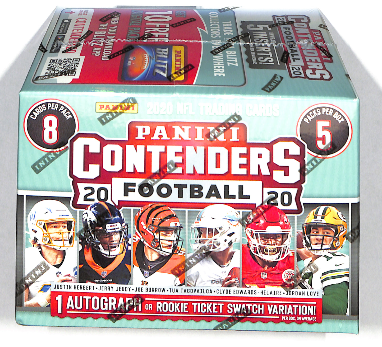 2020 Panini NFL Football Contenders Blaster - 1 Auto or Rookie Ticket Swatch - Sealed Wax