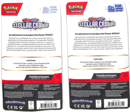 Pokemon - Stellar Crown Single Pack Blister - SV07: Stellar Crown - Sealed Wax