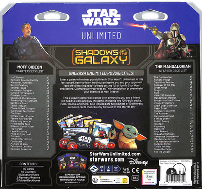 Star Wars : Unlimited - Shadows of the Galaxy - Two Player Starter - Sealed Wax