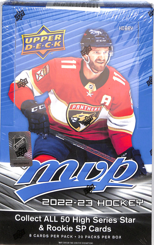 2022/23 Upper Deck MVP Ice Hockey Hobby Box Sealed Wax