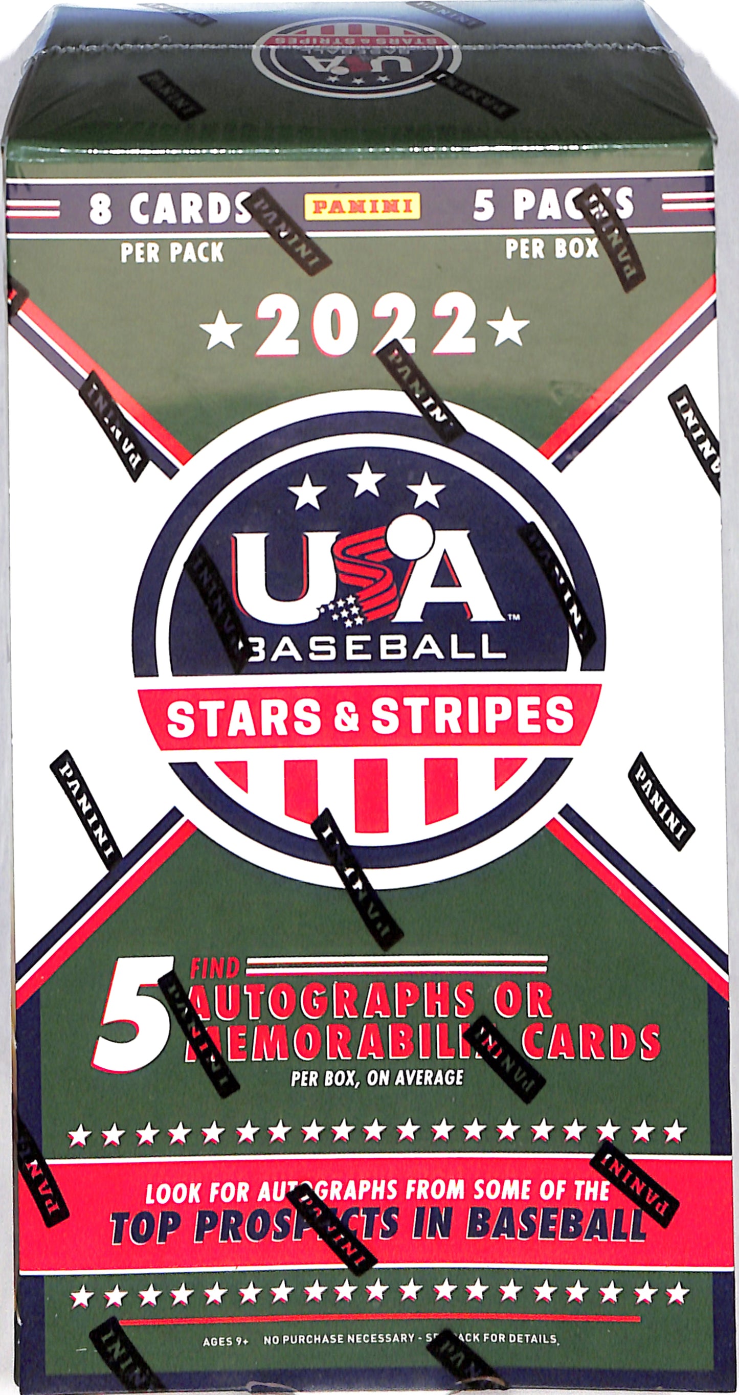 2022 Panini - USA Baseball - Stars & Stripes - Sealed Wax