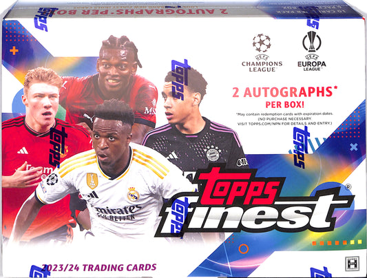 2023/24 Topps UEFA Club Competitions - Finest Soccer - Hobby Box - Sealed Wax