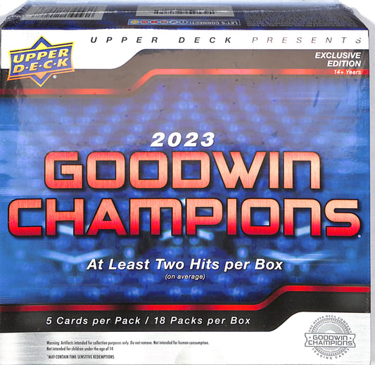 2023 Upper Deck Goodwin Champions CDD Exclusive Hobby Box - Other Sport - Sealed Wax