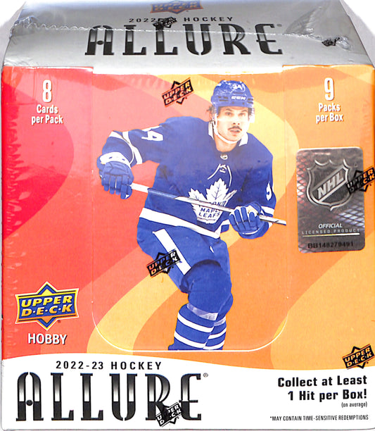 2022/23 Upper Deck Allure Ice Hockey Hobby Box - Sealed Wax