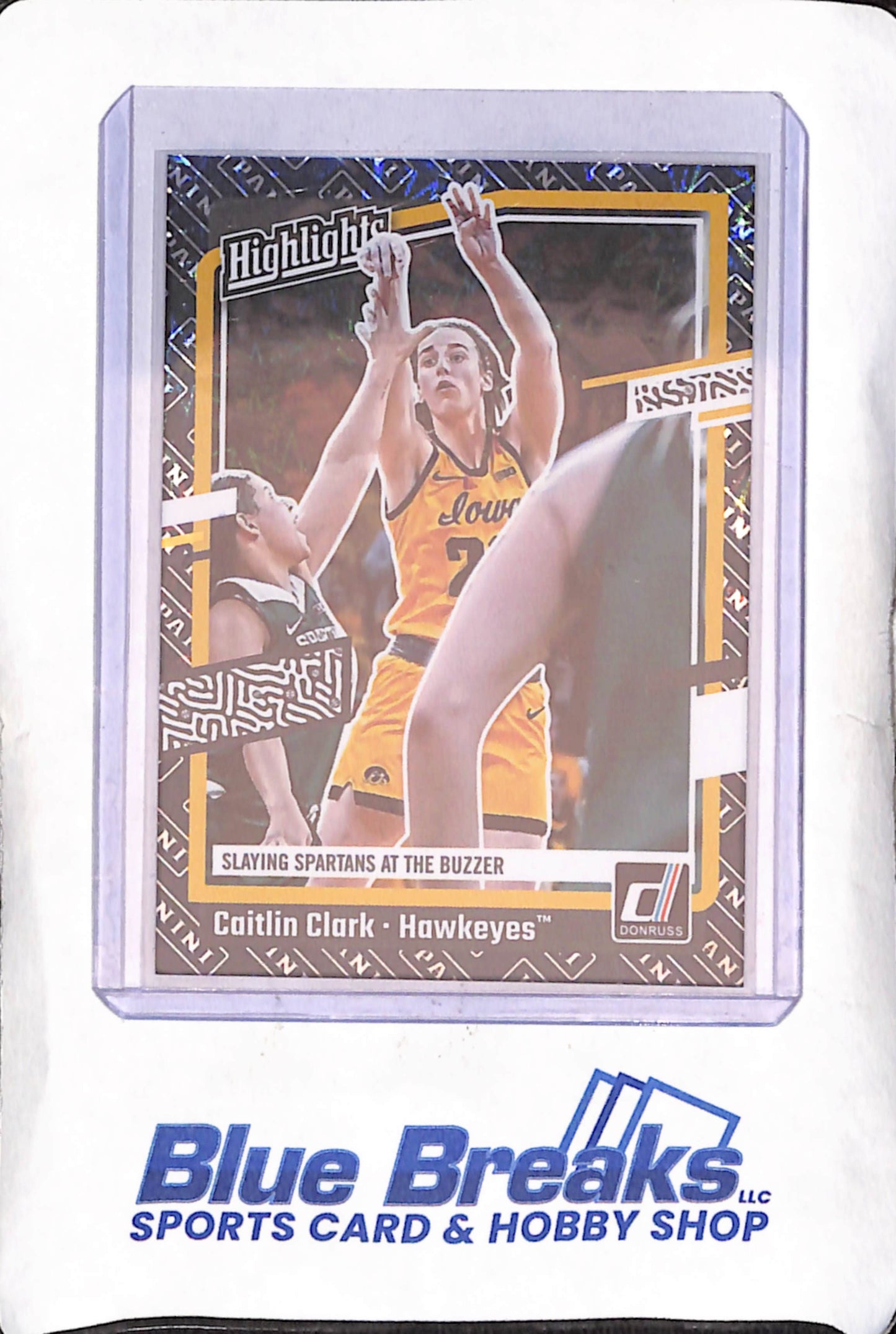2024 Panini The Caitlin Clark Collection - Caitlin Clark - Panini Black Foil Border - Iowa Hawkeyes - Basketball - #H7