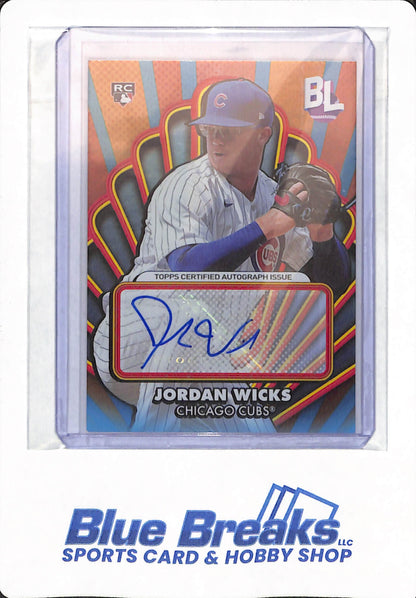 2024 Topps Big League - Jordan Wicks - Chicago Cubs - Baseball - #0AA-JWI - Opening Act Autograph