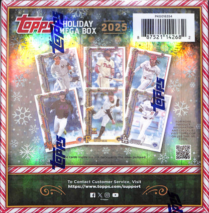 2025 Topps Holiday Baseball Mega Box - Sealed Wax