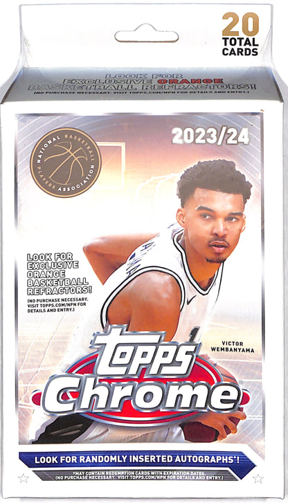 2023 - 24 Topps Chrome - Basketball - Hanger - Sealed Wax