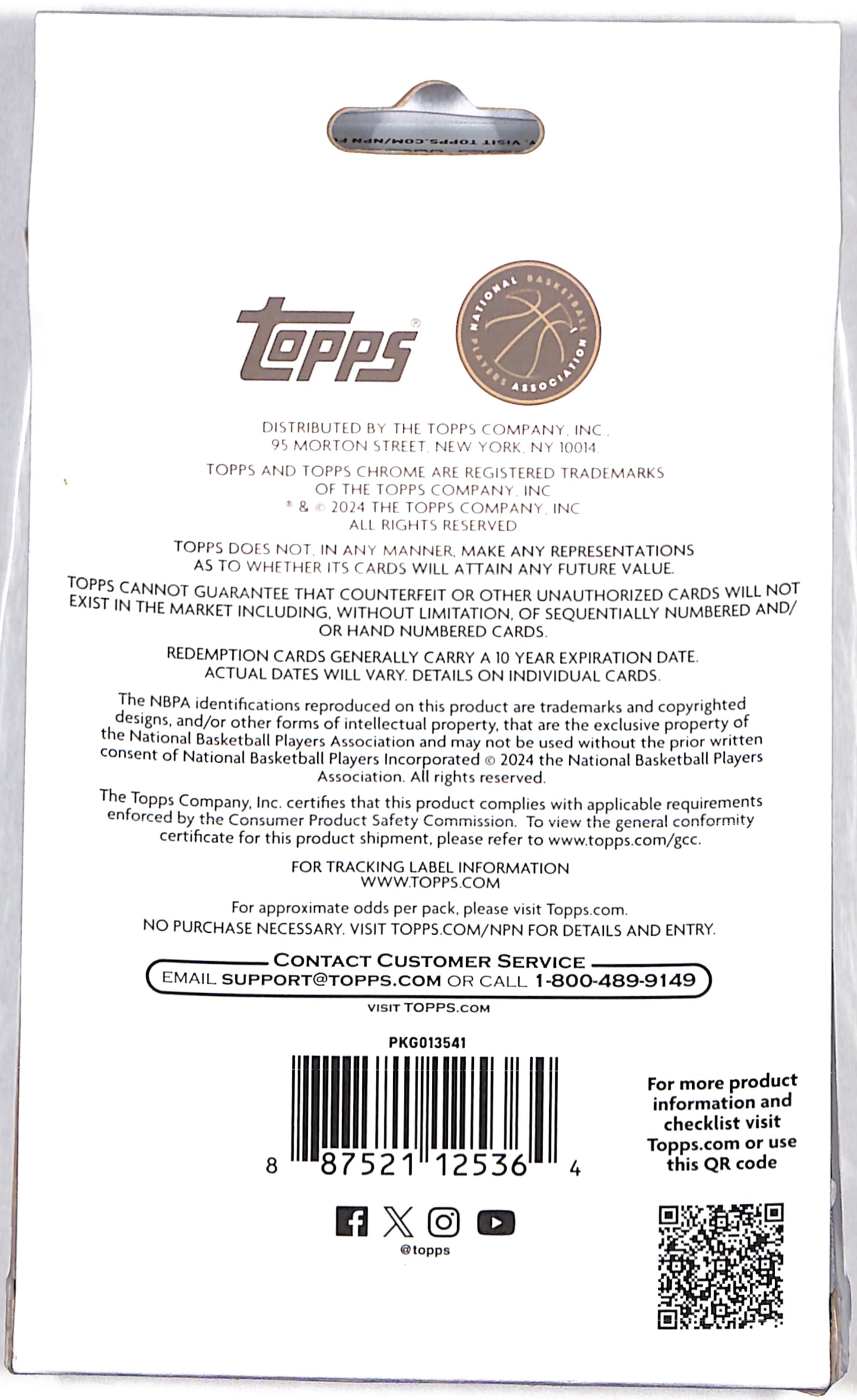 2023 - 24 Topps Chrome - Basketball - Hanger - Sealed Wax