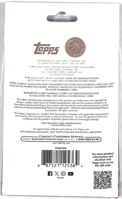 2023 - 24 Topps Chrome - Basketball - Hanger - Sealed Wax