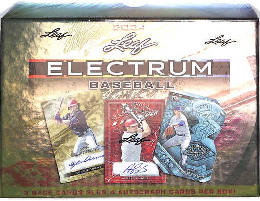 2024 Leaf Electrum Baseball Hobby Box - Sealed Wax