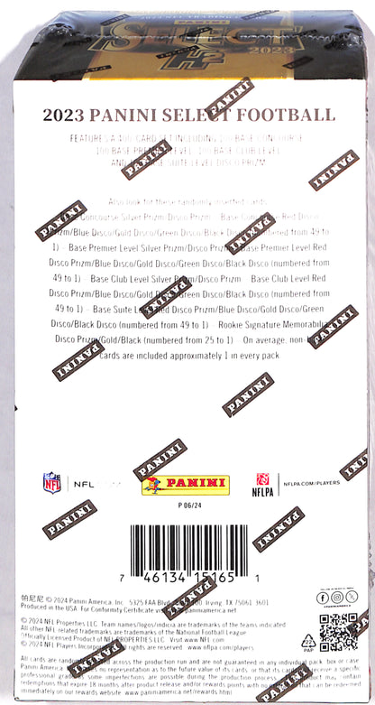 2023 Panini Select Football H2 Box - Sealed Wax