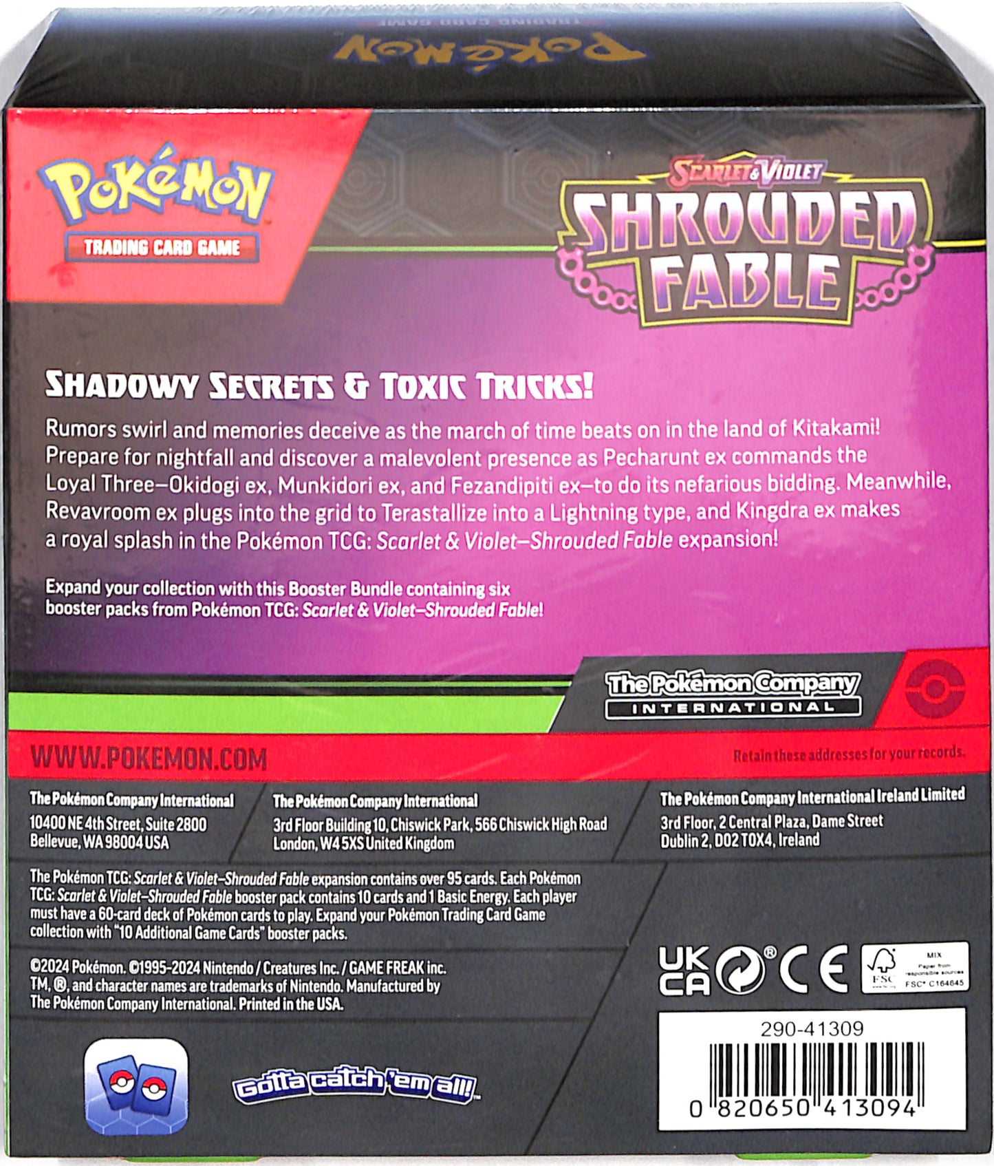 Pokemon Scarlet & Violet: Shrouded Fable Bundle - Sealed Wax