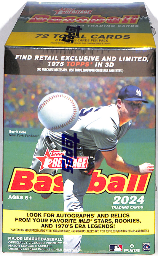 2024 Topps - Heritage 8 Pack -  Blaster Box - Sealed Wax
