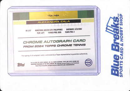 2024 Topps Chrome Tennis - Autographs I #TCA-AEA Alexandra Eala (AU, RC) - Other Sport