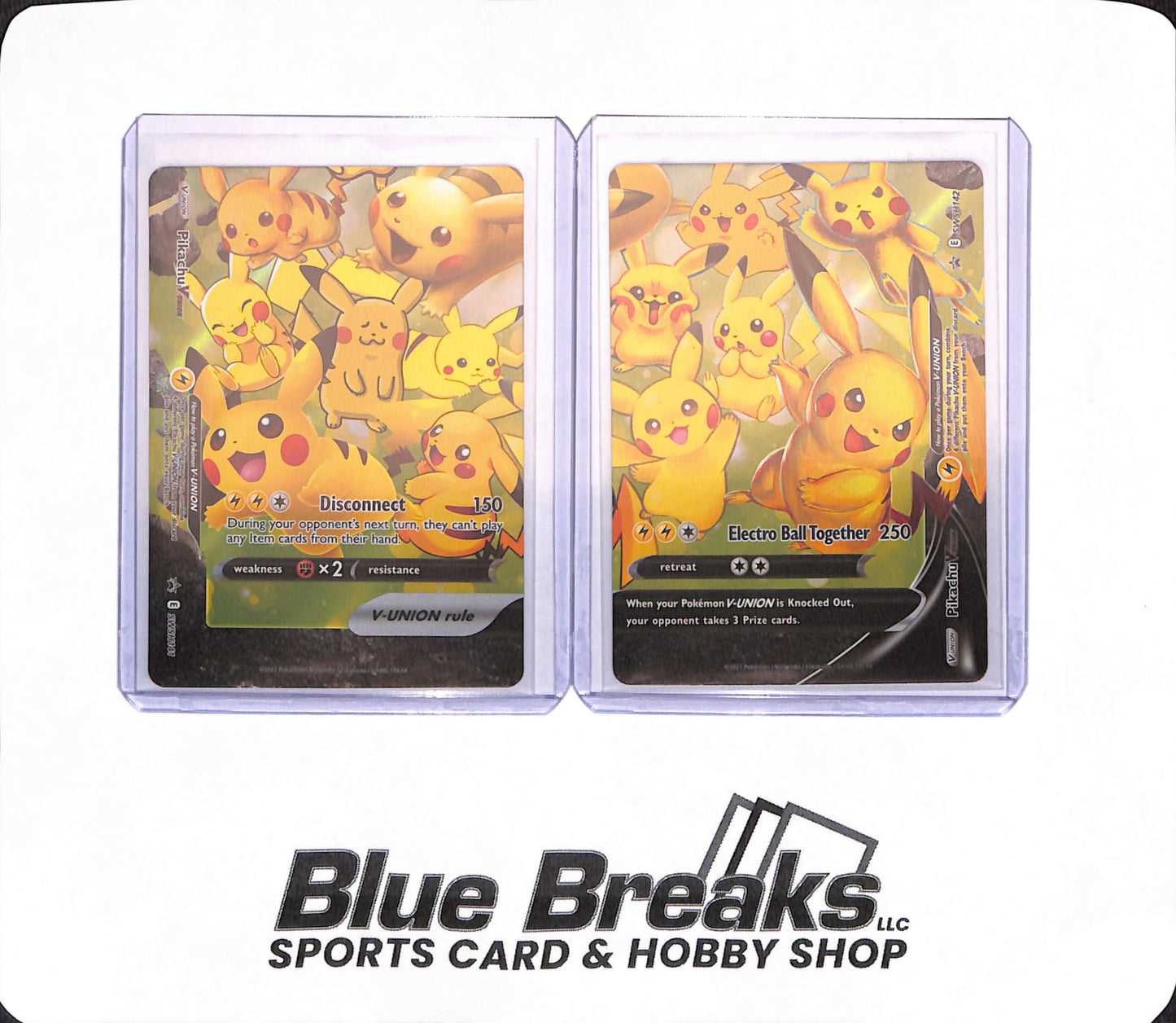 POKEMON! Pikachu V-Union SwSH Black Star Promo Set of 4