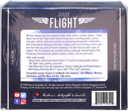 2023 Historic Autographs Flight Hobby Box - Entertainment - Sealed Wax