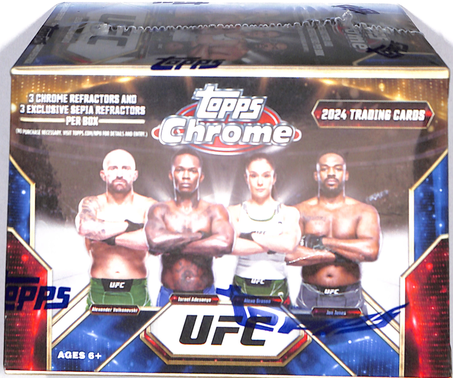 2024 Topps Chrome UFC 6-Pack Blaster Box - Sealed Wax