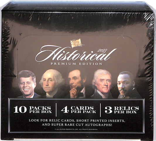 Pieces of the Past Historical 2023 Premium Edition Hobby Box - Entertainment - Sealed Wax