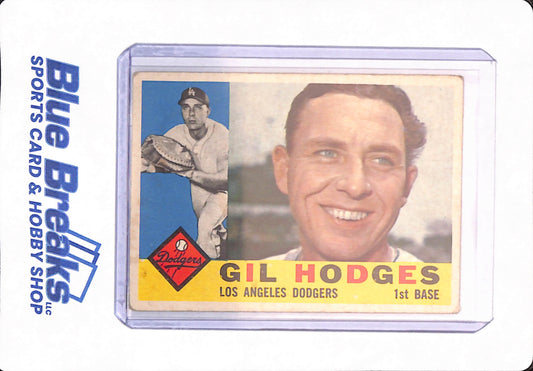 1960 Topps - Gil Hodges - Baseball - 295 - Los Angeles Dodgers