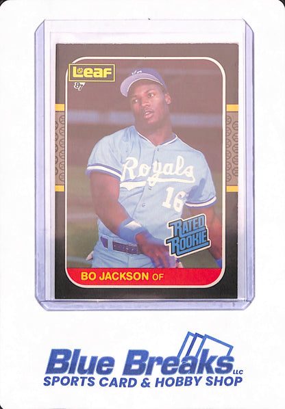 1987 Leaf - Baseball -  Rated Rookie #35 Bo Jackson - Kansas City Royals