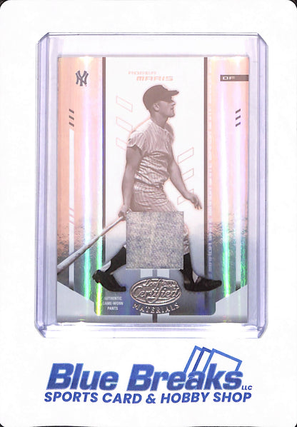 2004 Leaf Certified Materials Silver Mirror Bat 12/25 Roger Maris - Baseball - New York Yankees