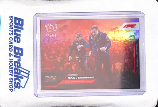 2023 Topps Now Formula 1 - Max Verstappen - 25/99 - Home win makes it nine in a row - Red Bull Oracle Racing - Formula 1 - #40