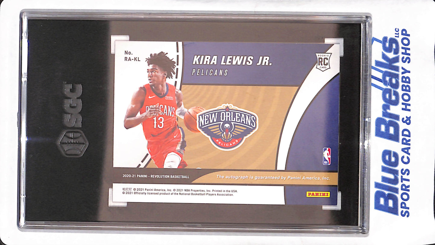 2020-21 Panini Revolution - Kira Lewis Jr - Rookie - Autograph - SGC 10/Auto 10 - New Orleans Pelicans - Basketball - #RA-KL