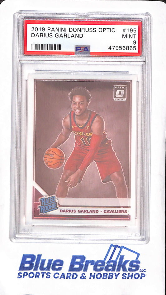2019 Panini Donruss Optic - Darius Garland - Rated Rookie - PSA 9 - Cleveland Cavaliers - Basketball - #195