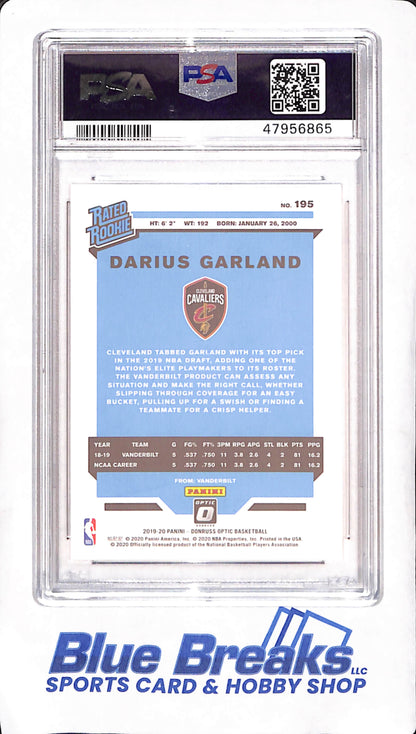 2019 Panini Donruss Optic - Darius Garland - Rated Rookie - PSA 9 - Cleveland Cavaliers - Basketball - #195