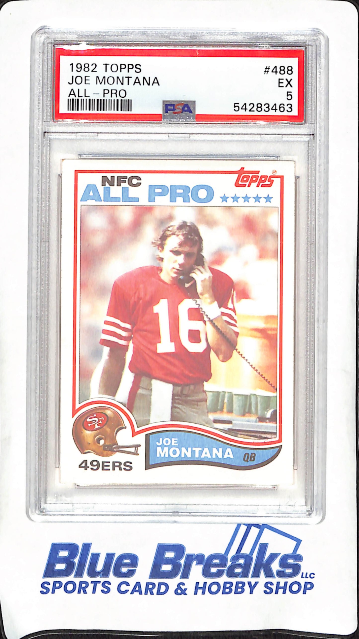 1982 Topps - Joe Montana - All-Pro - PSA 5 - San Francisco 49ers - Football - #488