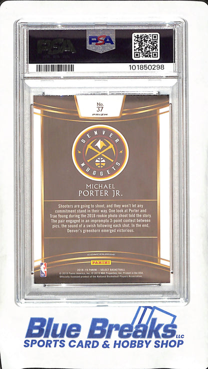 2018 Panini Select - Michael Porter Jr - Tri-Color Prizm - RC - PSA Gem Mint 10 - Denver Nuggets - Basketball - #37