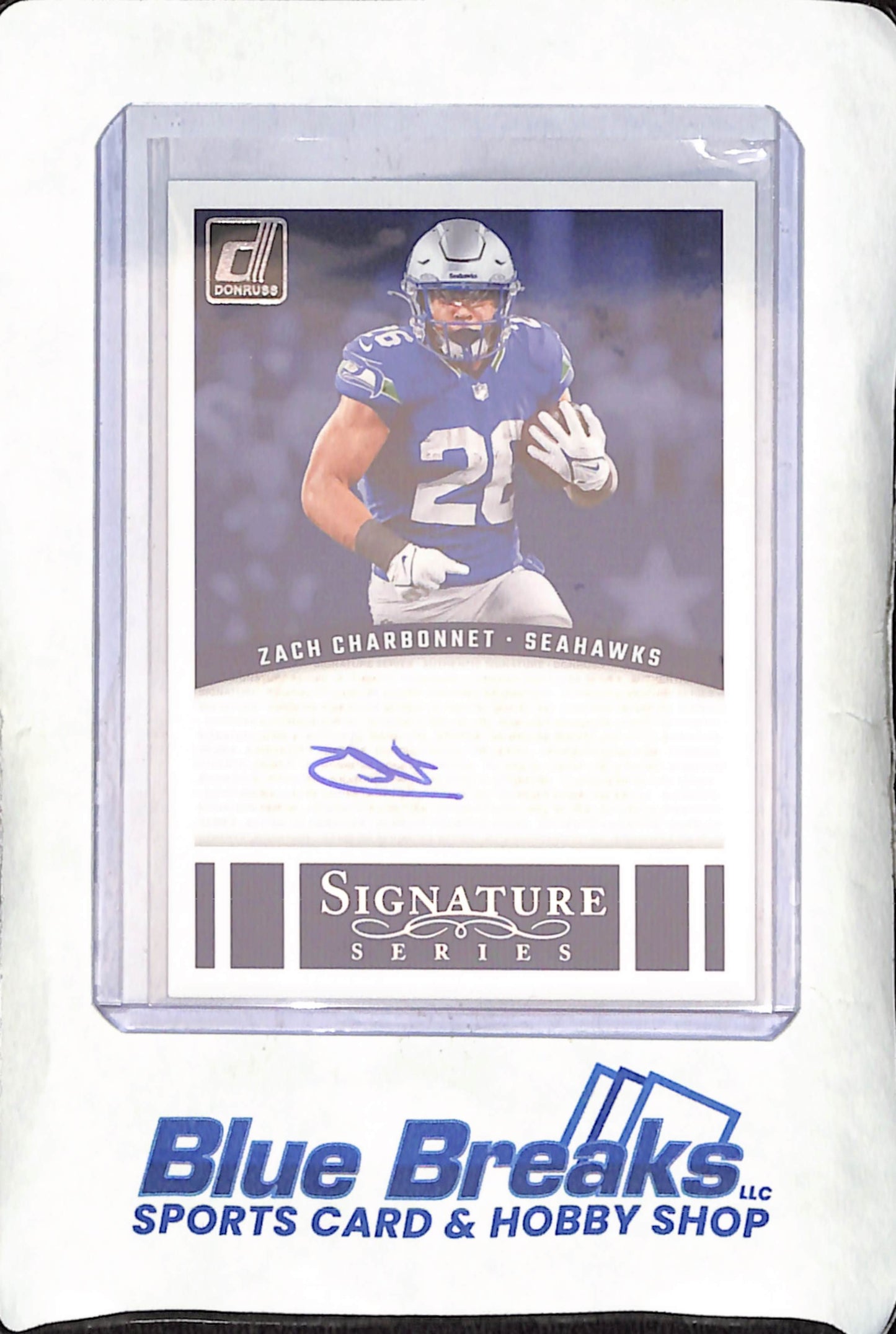 2024 Panini Donruss Signature Series - Zach Charbonnet - Autograph - Seattle Seahawks - Football - #SSE-ZCH
