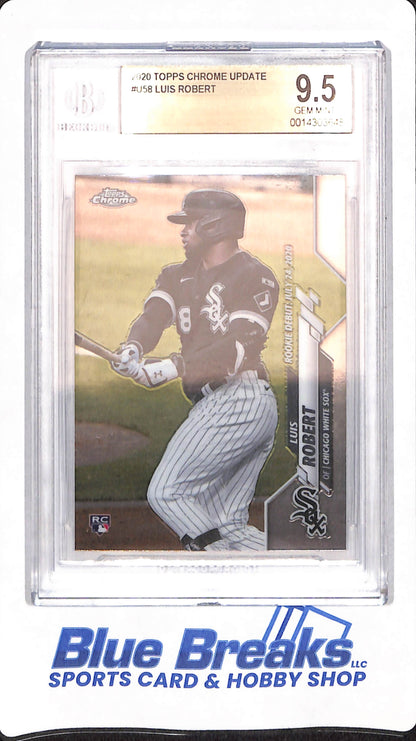 2020 Topps Chrome Update - Luis Robert - # U-58 - Baseball - Chicago White Sox - Beckett 9.5