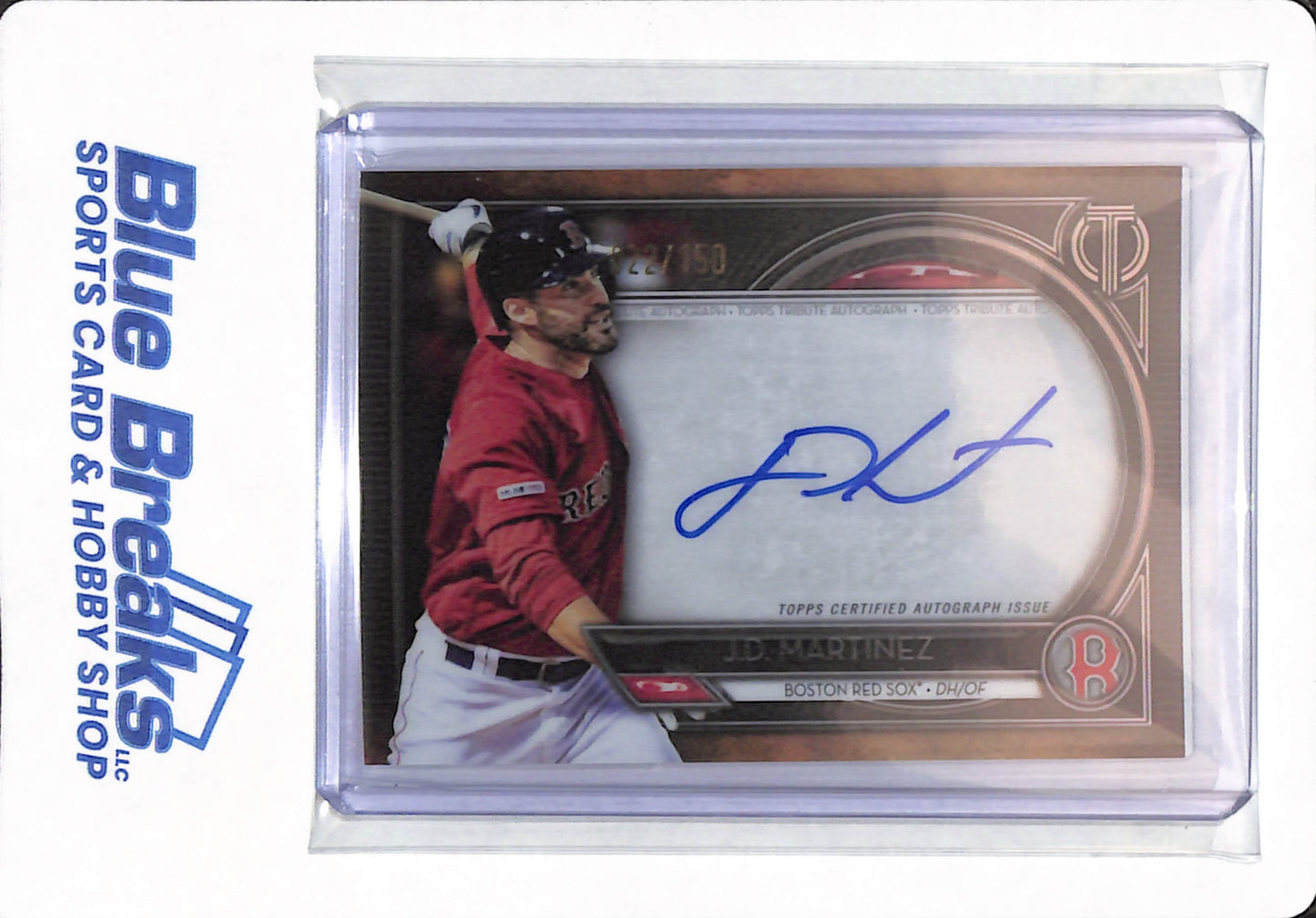 2020 Topps Tribute - J.D. Martinez - # TA-JDM - Boston Red Sox - Baseball - Autographed - 022/150