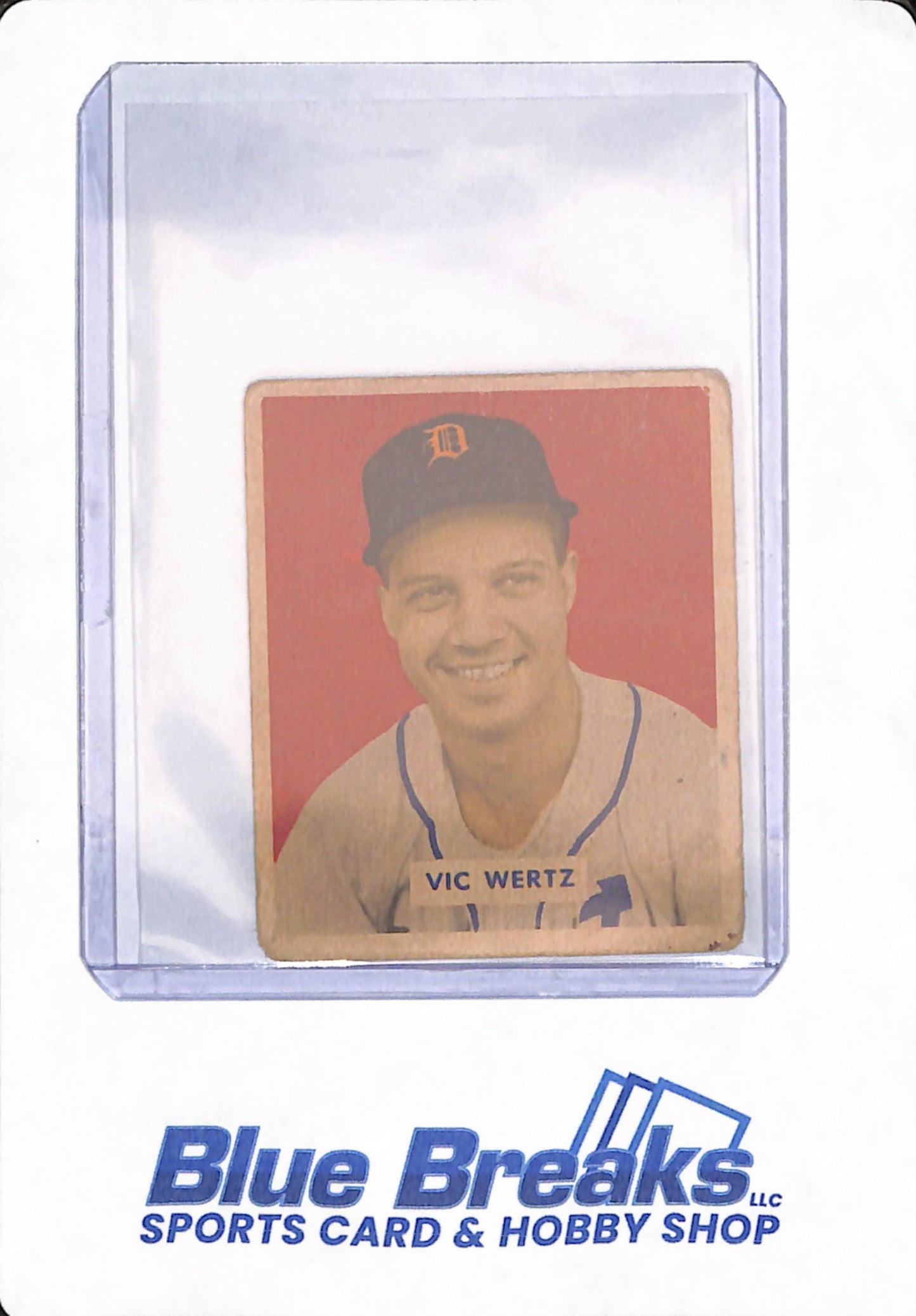 1949 Bowman - Vic Wertz - # 164 - Baseball - Detroit Tigers